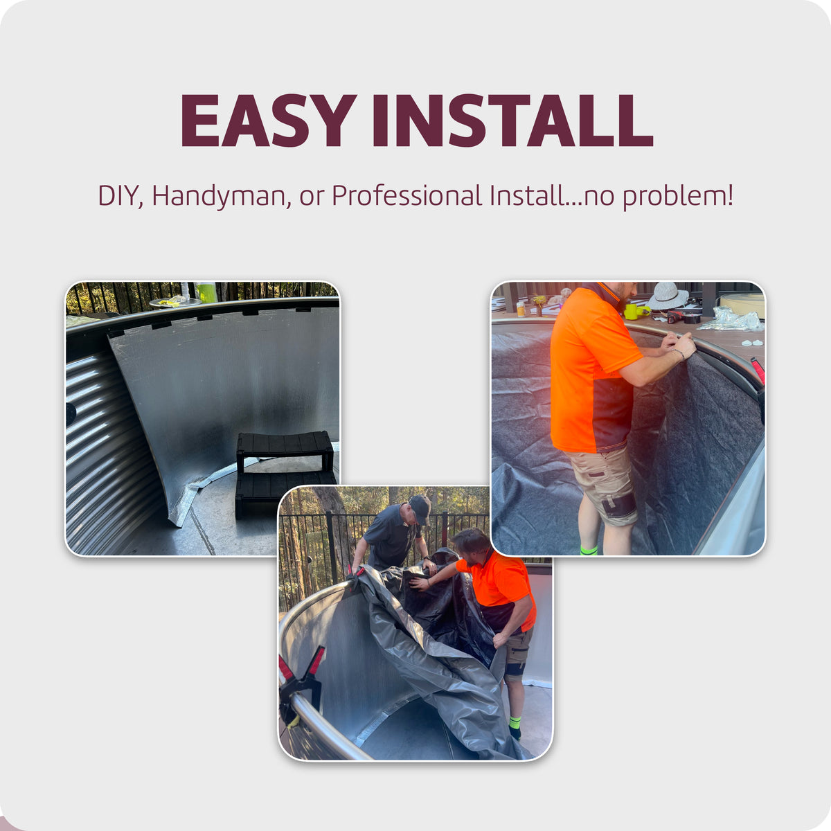 Premium Pool Liner Conversion Kit for NTM Great Northern Tanks Plunge Pools